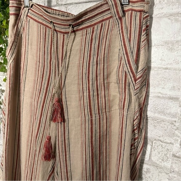 MAURICE’S Cute a fun Linen Blend Bobo Chic‎ Wide Leg Pants Size Medium - Picture 6 of 7